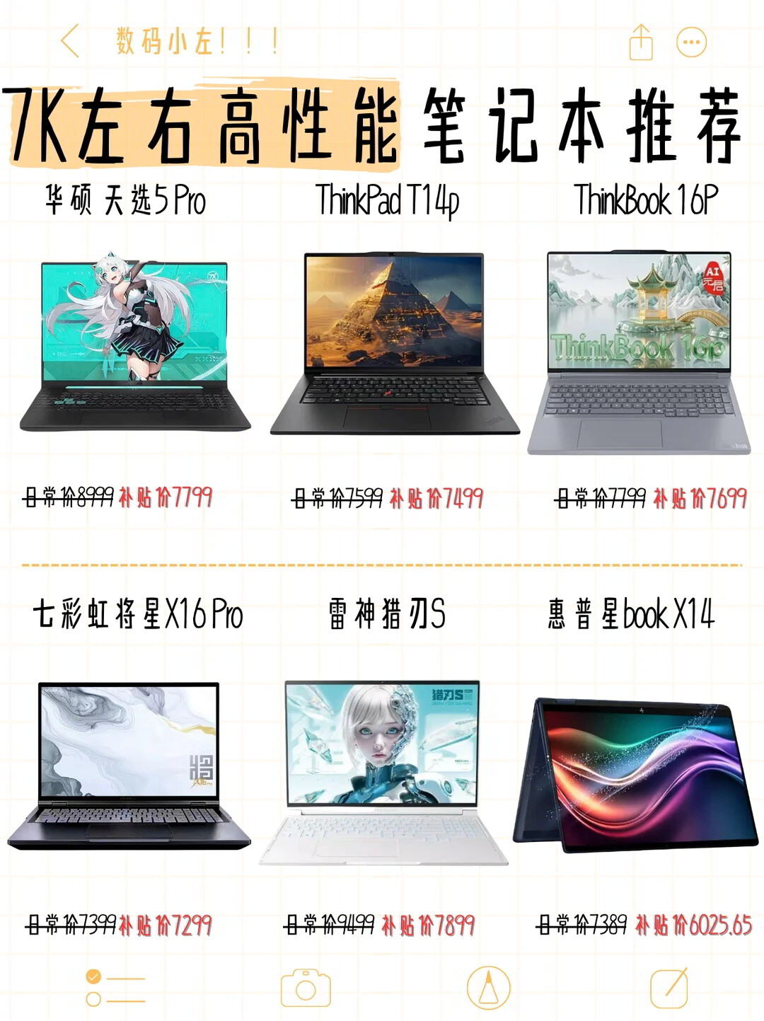 性价比高的笔记本电脑排行榜前十名